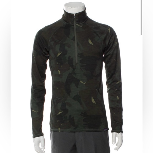 Patagonia Other - Patagonia Men's Camouflage Quarter-Zip Jersey Shirt Small